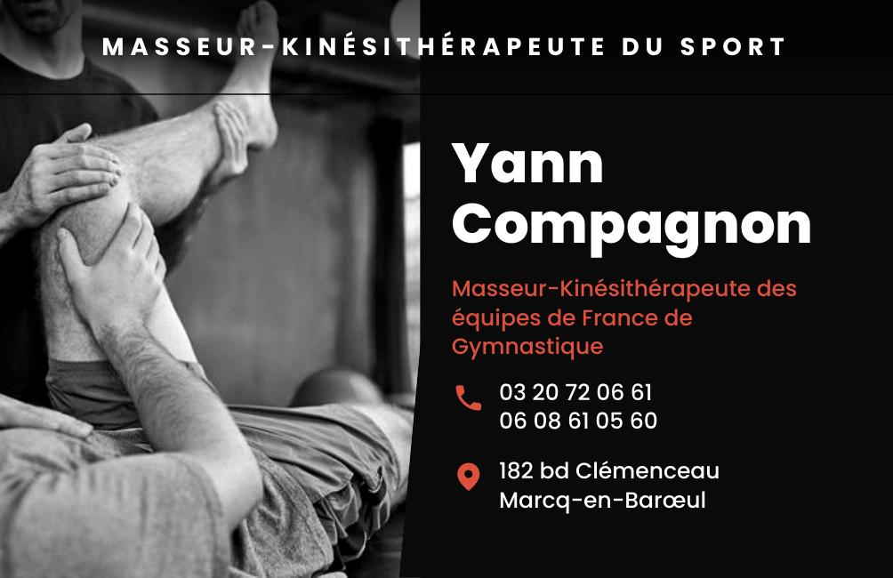 Carte de visite Yann Compagnon, kinésithérapeute