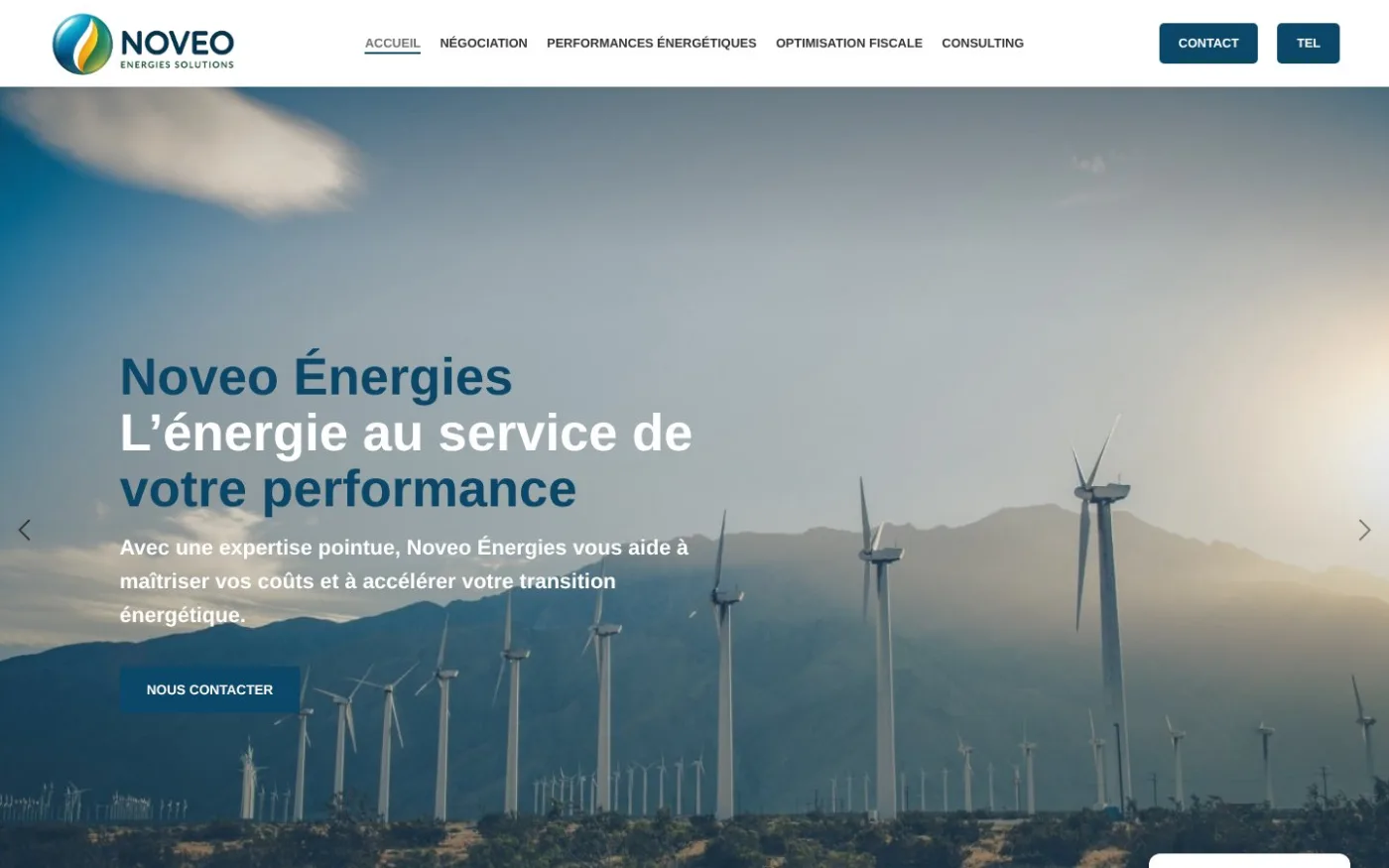 Site internet Noveo Energies